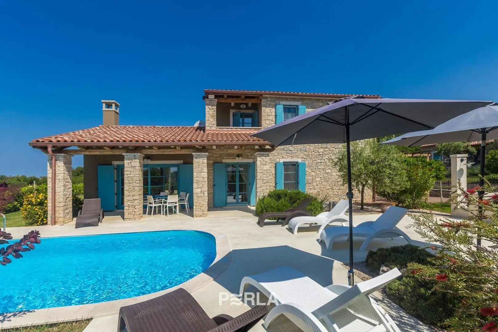 Charming Villa La Perla With Pool, Jacuzzi And Sea View Near Umag Croatia