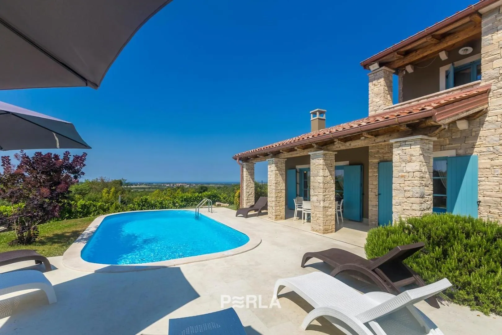 Charming Villa La Perla With Pool, Jacuzzi And Sea View Near Umag